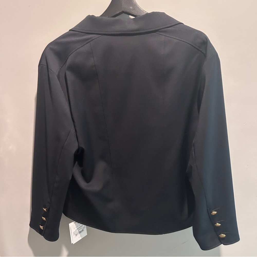 Sandro cropped Military Navy Blazer - Picture 5 of 10